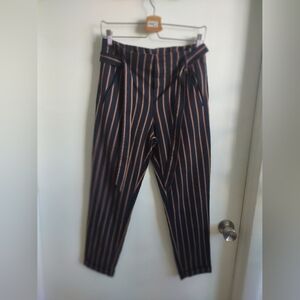Striped Black and Tan Pants